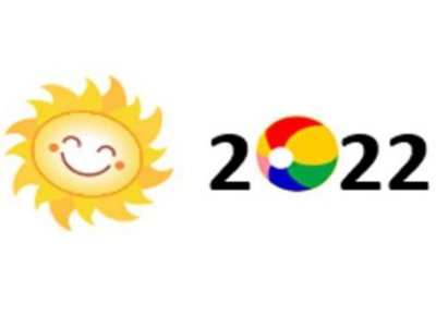 lachende Sonne mit 2022