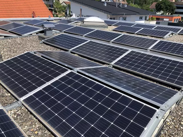 Solarpanel auf dem Dach